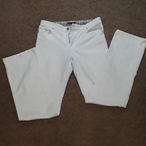 Women's  burberry white jeans, size 8